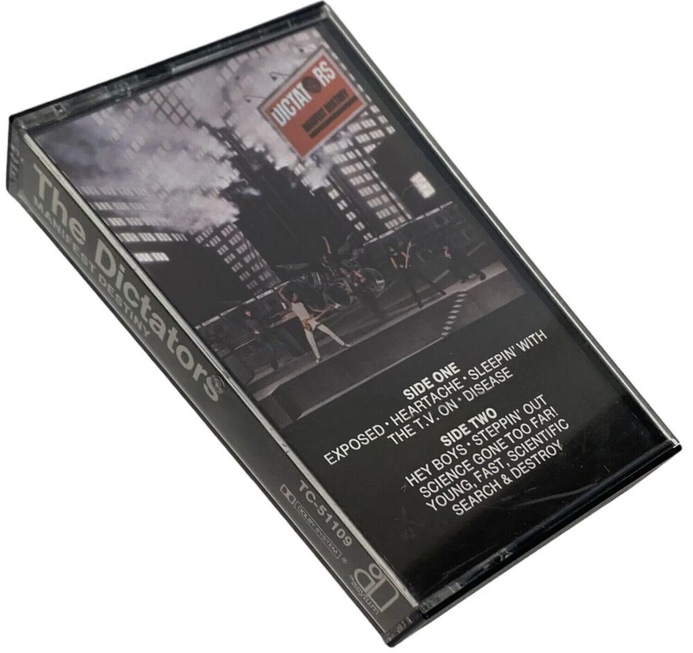 The Dictators Manifest Destiny Stereo Cassette Tape Punk Rock Asylum Protopunk